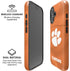 Clemson University Orange Jersey iPhone 16 Magsafe Impact Case